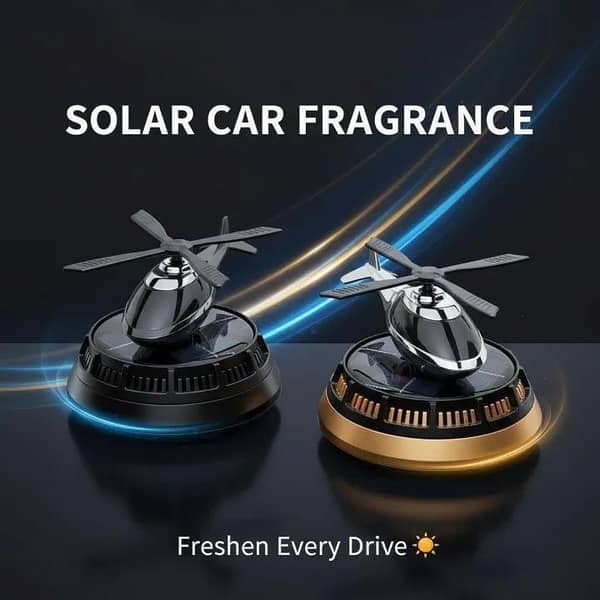 CAR DASHBOARD SOLAR HELICOPTER ROTATING DASHBOARD AIR PERFUME CAR DASHBOARD PERFUME