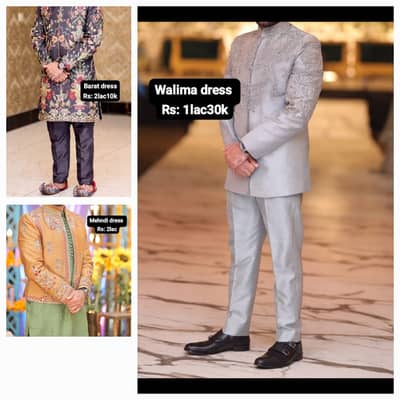 Mehndi, Barat & Walima Sherwani Collection | Designer Wedding Wear