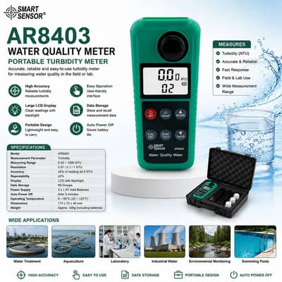 Water Quality Tester | Scientific Digital Turbidity Meter | AR8403