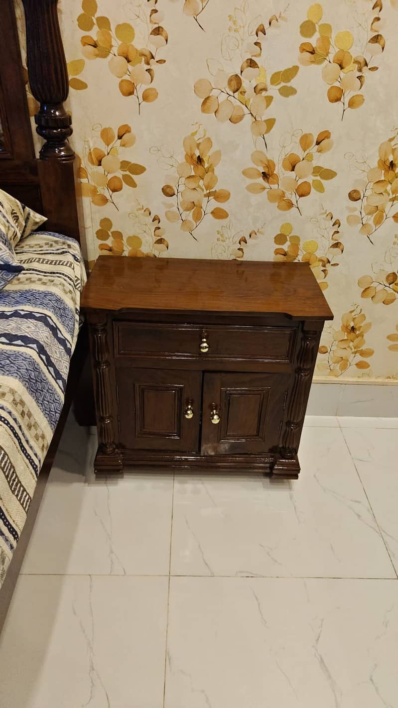 Solid Wood Bed Set/Bed/Furniture/Bed Set/Bed With Side table/Dressing 4