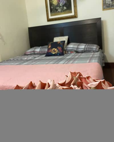 King Size Wooden Bed with Side Tables | Used | Good Condition