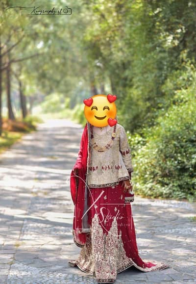 Bridal dress | Bridal Lehenga | golden red