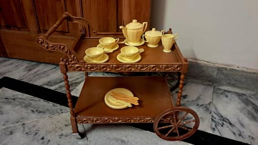 Victorian Tea Trolley Set