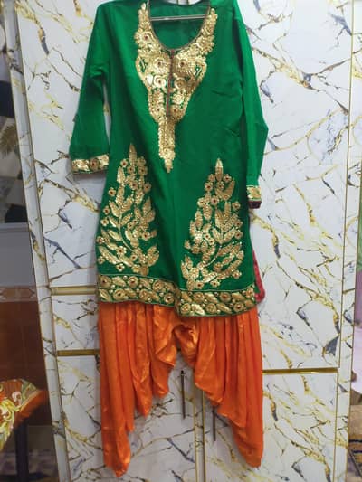 Gotta Handmate mehndi Dress 