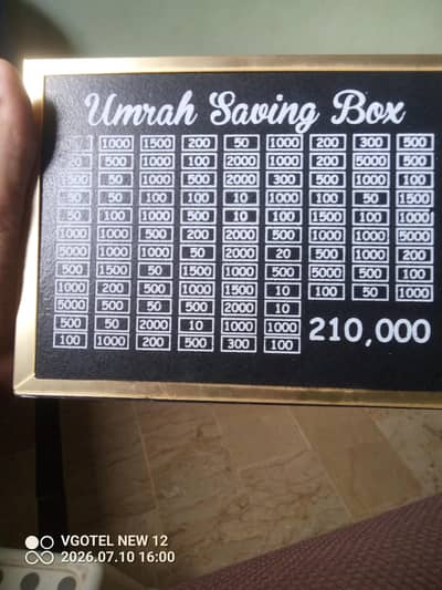 umrah saving box