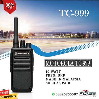 Motorola TC-999 walkie talkies Long Range dual band wireless Radios