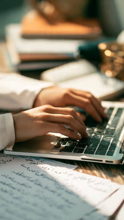 Urdu, English tying, Data entry, word to PDF