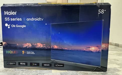 Haier 58” 4K Android Smart TV – H58S5UG (S5 Series / FF Pro)