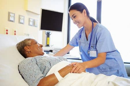 Patient care lady