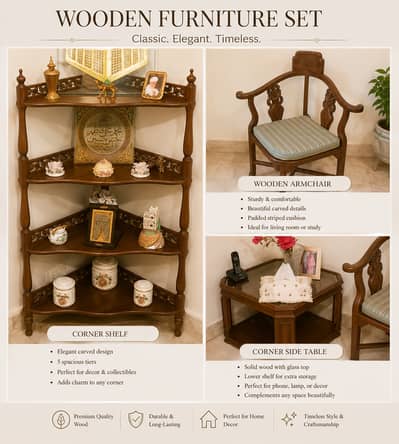 2 Chairs With Table/Showpiece/Modern Chair Table Set with Showpiece