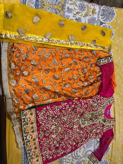 Bridal mehndi lehenga | bridal dress
