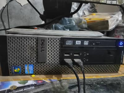desktop computer with mouse keyboard and LCD.