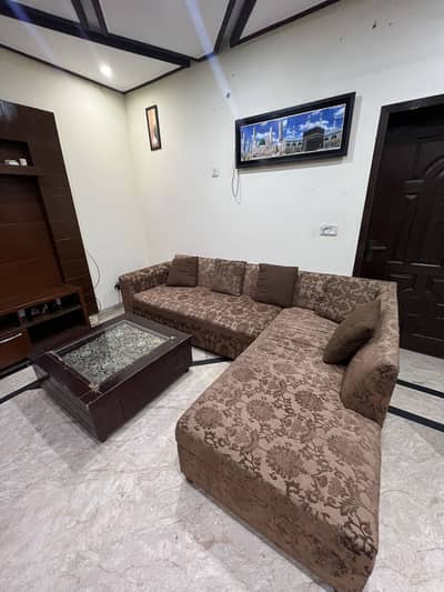 L shape sofa good condition