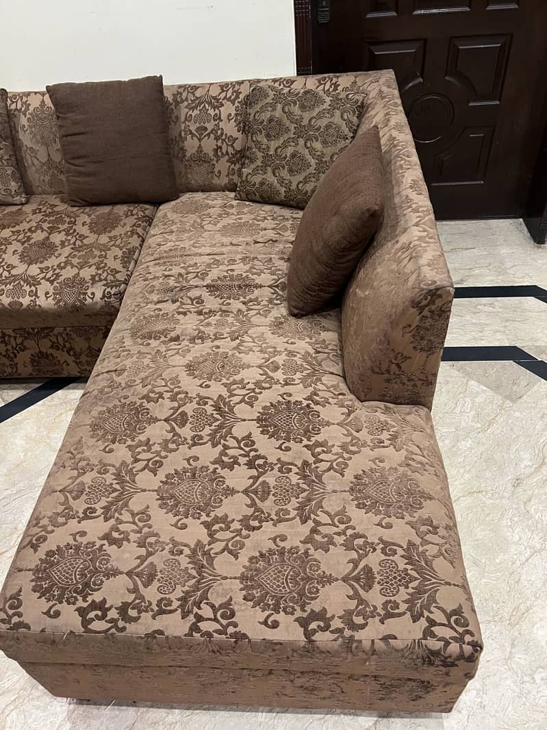 L shape sofa good condition 1