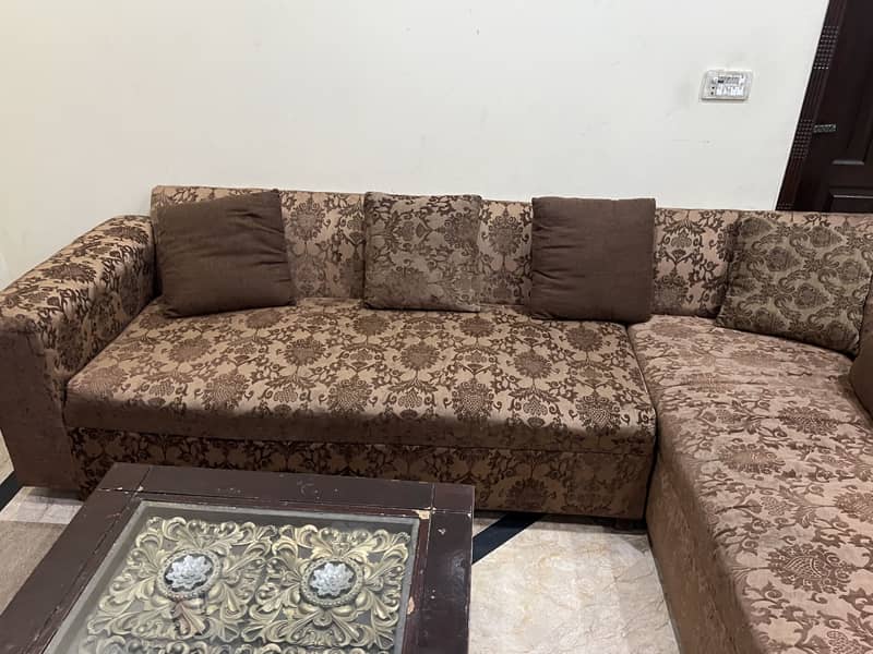 L shape sofa good condition 3
