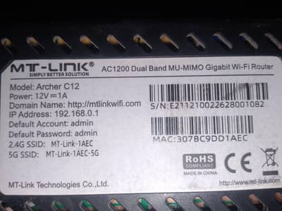 mtlink archer C12