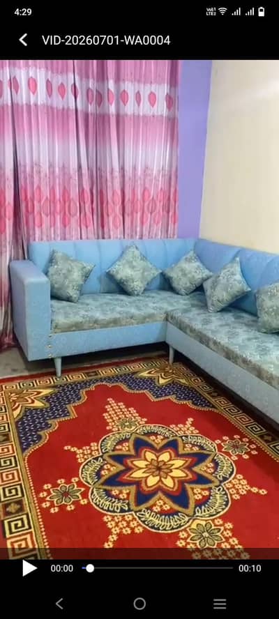 L shape 6 seater sofa