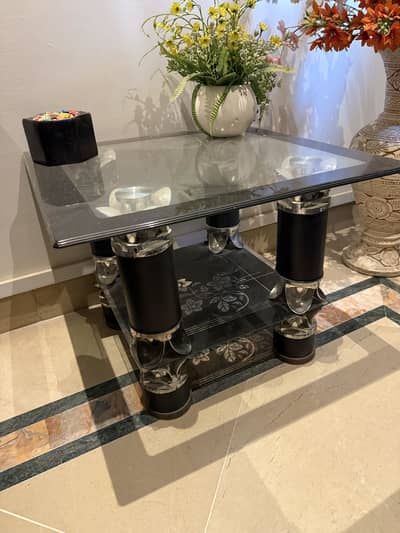 Drawing Room Center Table with Matching Side Coffee Tables