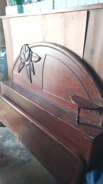Wood bed for sale with matters