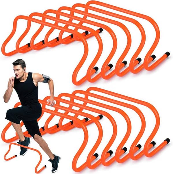 PACK OF 6 - Speed Training Agility Hurdles for Athletes Training Hurdles Reliable Training Hurdle Plyometric and All Purpose Hurdles Training Equipment for Soccer Basketball Football - 6 Inches