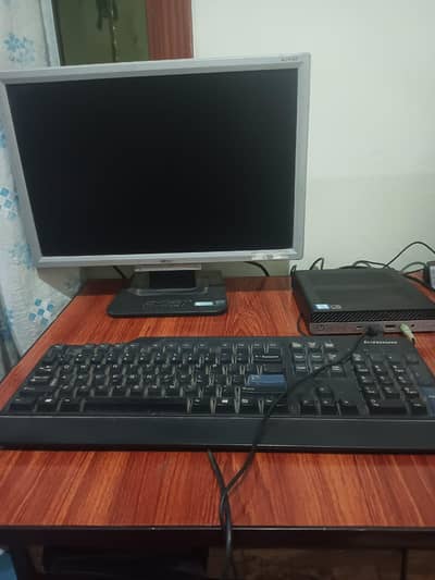 HP mini PC Core i5 7Generation 16GB Ram SSD256 complaete setup