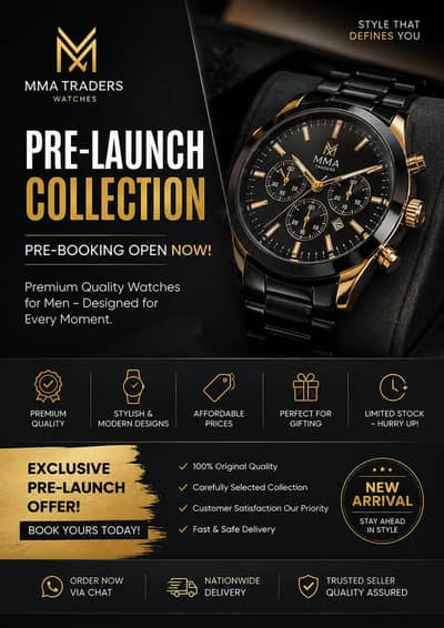 MMA Traders – Premium Watches Pre-Launch