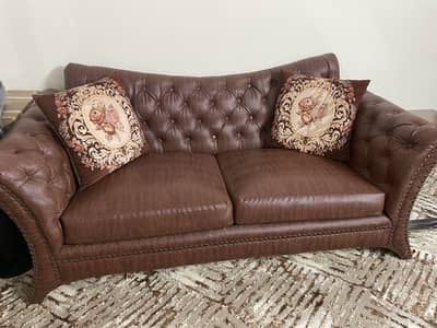 2 seater leather sofa