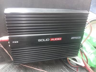 Solid Audio woofers and amplefire for sale