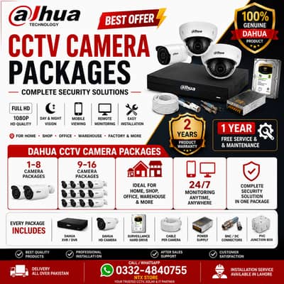  DAHUA CCTV CAMERA PACKAGES | BEST PRICE GUARANTEED 