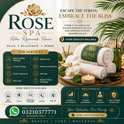 Spa,Services- Spa Center & Saloon - Spa Therapy Available
