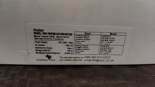 haier AC 2 years use DC inverter totel original sir sall