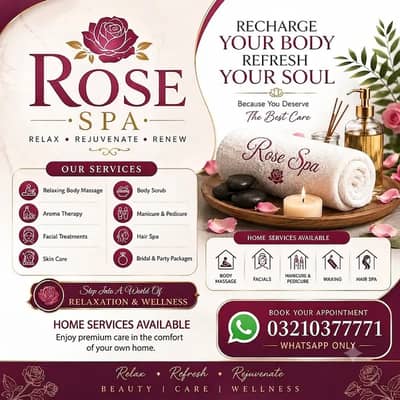 Professional Spa Services available in lahore