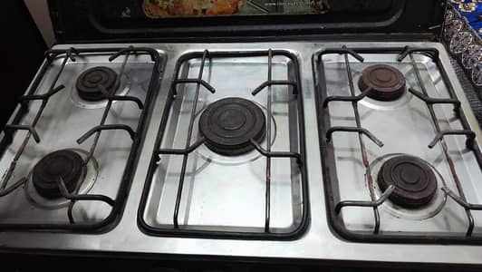 Pak gas 5 burner double oven cooking Range excellent condition