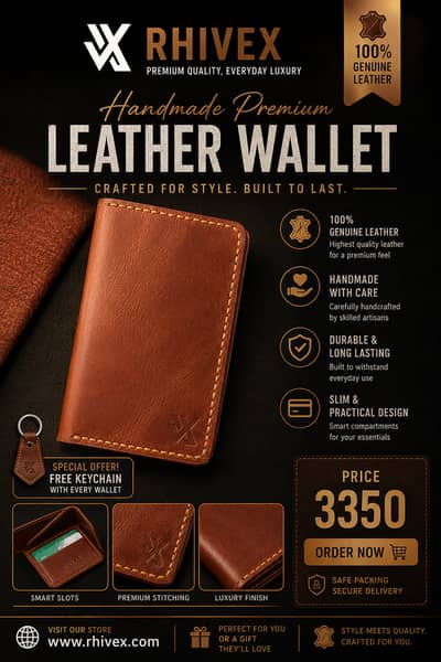 Men's Premium Wallet | Soft Leather Wallet | Cash & ATM Card Holder |