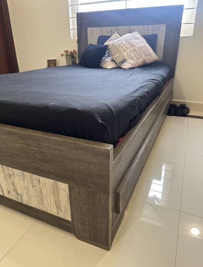 Premium!! Single Bed With Side Table !!