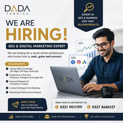 SEO Digital marketing expert required dada fabrics