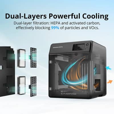 Flashforge 5M Pro 3D Printer | Auto Level | Enclosed | FDM 3D Printer