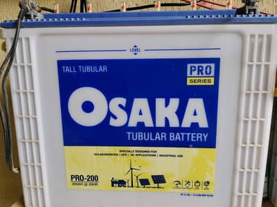 12 volts Tall tubular Osaka Batteries in good condition