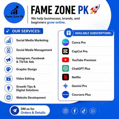 Grow Your Business With Our Digital Services | Fame Zone Pk