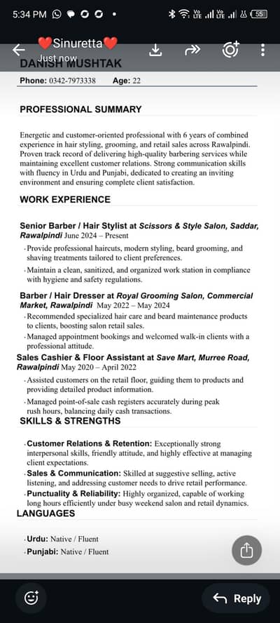 Looking for a Job