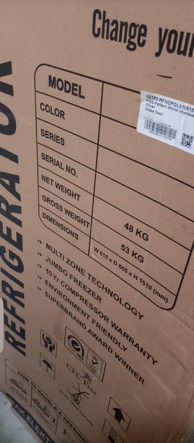 pel refrigerator new box pack hai 11.5 cubic hai full warranty