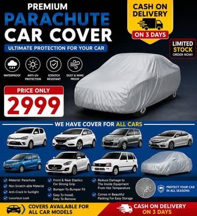 premium water proof paracute car cover|All car models|cash on delivery
