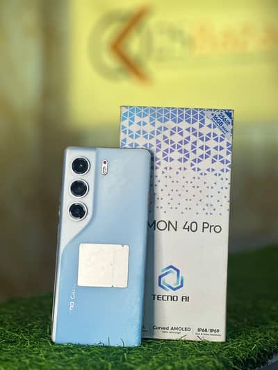 Tecno Camon 40 Pro 8GB Ram 256GB Storage With Box & Original 45W Charg
