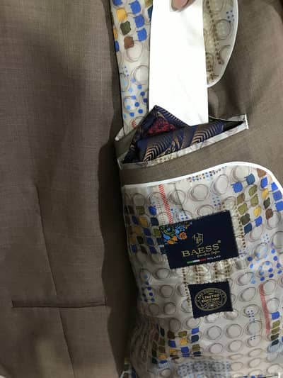 Orignal italy BAESS Men's Full set 3piece suit