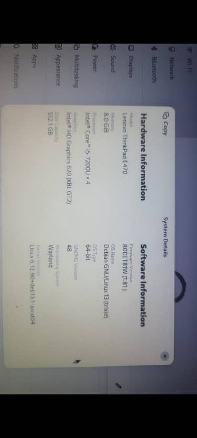 Lenovo Thinkpad E470 i5b7th gen 8gb ram