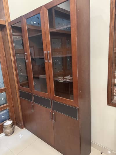 Imported 3 door Book/Crockery Cavinet