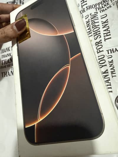 Apple iPhone 16 Pro Max with box girl hand use 96 percentage battery