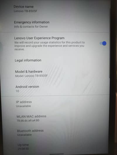 Lenovo TB-8505F
