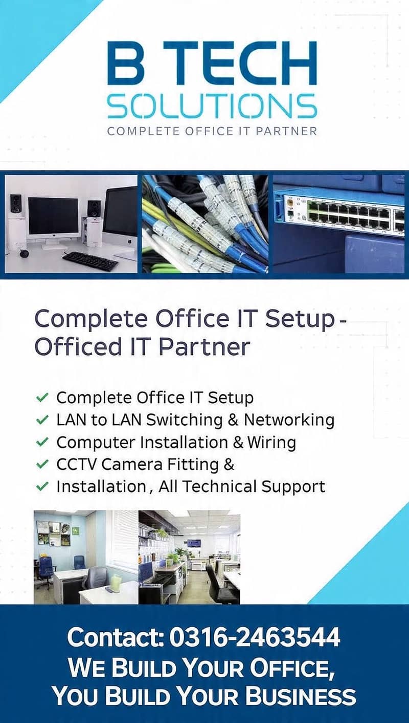 Cctv camera Installation services / Networking services / IT support 2