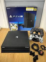 game PS4 pro 1 TB complete box
